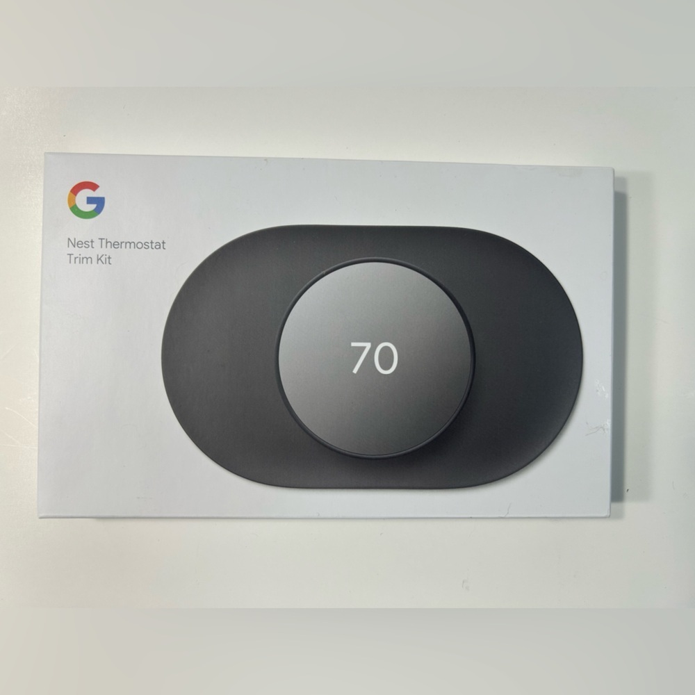New Google Nest Thermostat Trim Kit - Charcoal